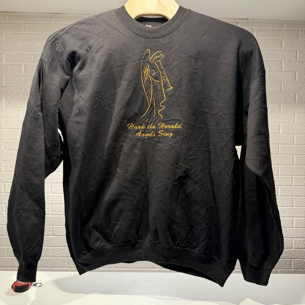 Hanes Comfortblend Angel Trumpet Christmas Sweatshirt Adult XXL